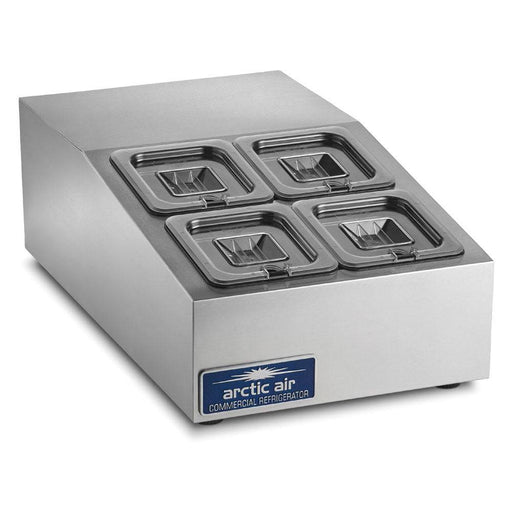 Arctic Air ACP4SQ 15" Four Pan Compact Counter-Top Prep Unit - Top Restaurant Supplies