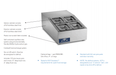 Arctic Air ACP4SQ 15" Four Pan Compact Counter-Top Prep Unit - Top Restaurant Supplies