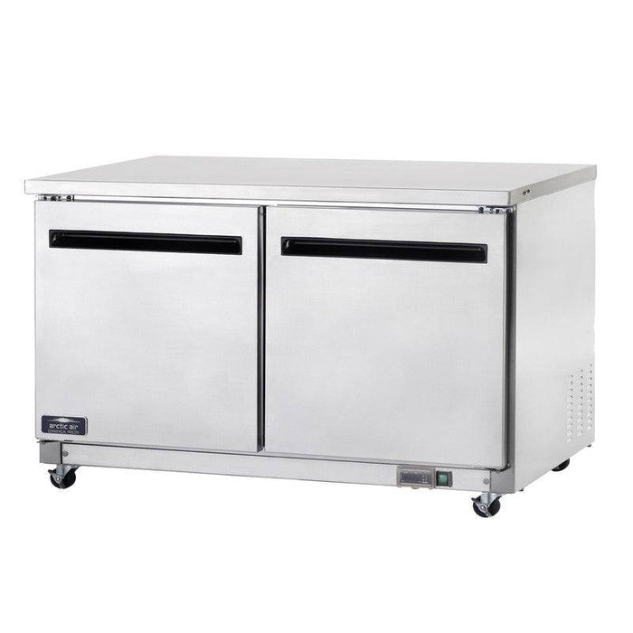 Arctic Air AUC60R Double Door Under-Counter Refrigerator, 15.5 Cu. Ft. - Top Restaurant Supplies