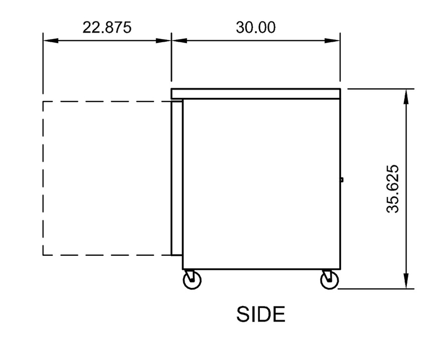 Arctic Air AUC48F Double Door Under-Counter Freezer, 10.1 Cu. Ft. - Top Restaurant Supplies