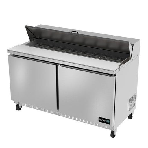 Asber APTS-60-16 60" Two Door Sandwich/Salad Top Prep Table - Top Restaurant Supplies