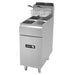 Asber AEF-25-25S 16" 50 lb. Gas Fryer with Stainless Steel Tank - 152,000 BTU - Top Restaurant Supplies