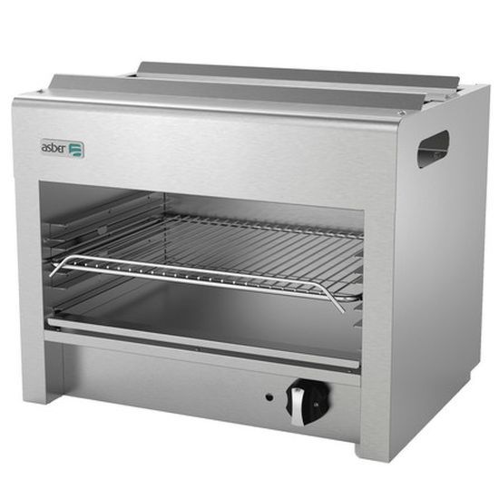 Asber AECM-24-NG 24" Natural Gas Cheese Melter with Infared Burners - 20,000 BTU - Top Restaurant Supplies