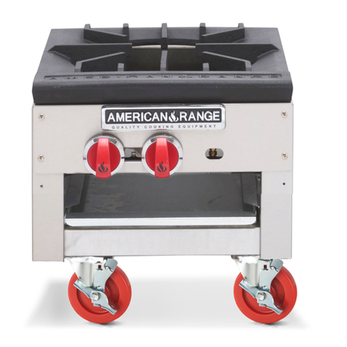 Cocina a gas natural de 2 quemadores y 18" de ancho American Range SPSH-18-2 - 180 000 BTU