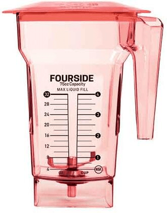 Blendtec 40-710-07 (FourSideRed-H) FourSide™ Blender Container, 75 oz. 2 packs - Top Restaurant Supplies