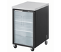 Blue Air BBB23-1BG-HC 1 Glass Door Back Bar Cooler, Black Finish Exterior, 23-1/2" W x 31-1/4" D, R-290 Refrigerant - Top Restaurant Supplies