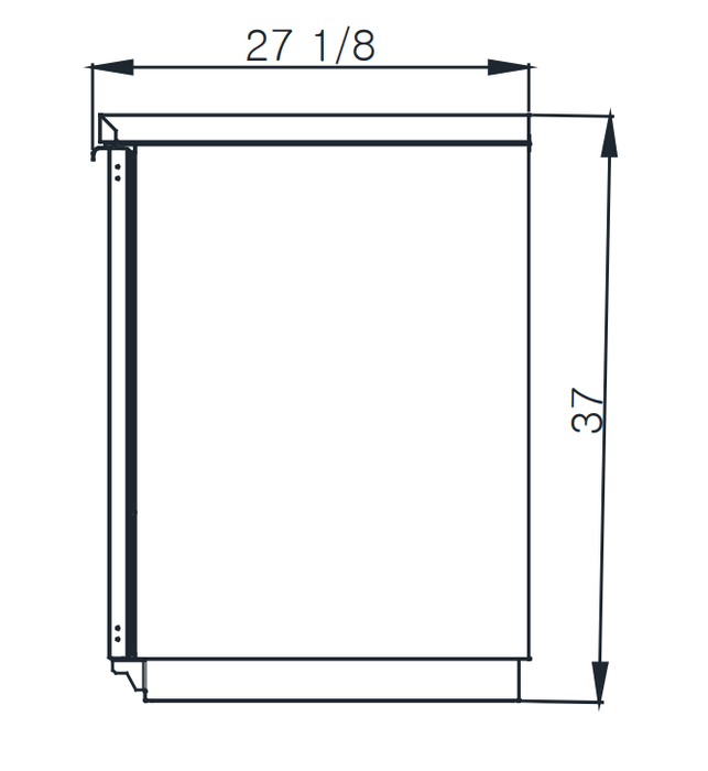 Blue Air BBB69-3BG-HC 2 Glass Doors Back Bar Cooler, Black Finish Exterior, 69" W x 27" D, R-290 Refrigerant - Top Restaurant Supplies