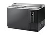 Blue Air BBC-50B-HC Bottle Cooler 2 slide tops, Black Finish Exterior, 50" W x 28-1/2" D, R-290 Refrigerant - Top Restaurant Supplies