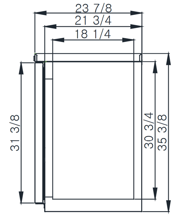 Blue Air BNB-48BT-HC 2 Door Narrow Back Bar Cooler, Black Finish Exterior, 48 1/4" Wide, R-290 Refrigerant - Top Restaurant Supplies