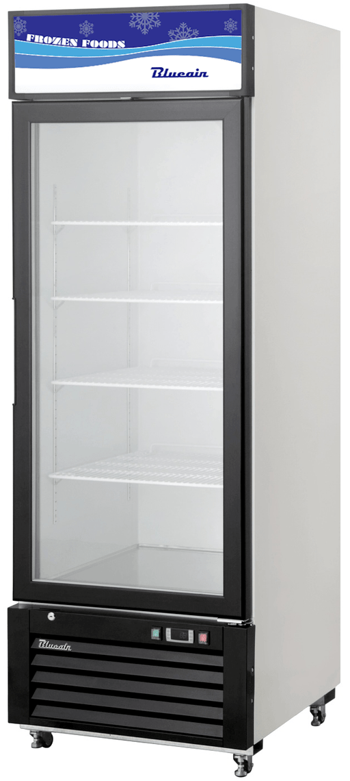 Blue Air BKGF23-HC 1 Glass Door Merchandiser Freezer, Swing Door, 23 Cu. Ft. - Top Restaurant Supplies