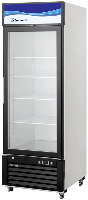 Blue Air BKGM14-HC 1 Glass Door Merchandiser Refrigerator, Swing Door, 14 Cu. Ft. - Top Restaurant Supplies