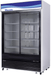 Blue Air BKGM48SL-HC 2 Glass Door Merchandiser Refrigerator, Sliding Door, 44.85 Cu. Ft. - Top Restaurant Supplies