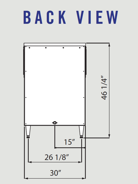 Blue Air BLIB-500S 367 lbs. (max: 460) Capacity, Ice Machine Storage Bin - Top Restaurant Supplies