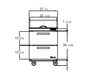 Blue Air BLMT28-D2-HC 2 Drawer Mega Top Sandwich Prep Table with Nine 1/6" & Three 1/9" Pans, 28" wide, 7 Cu. Ft., R-290 Refrigerant - Top Restaurant Supplies