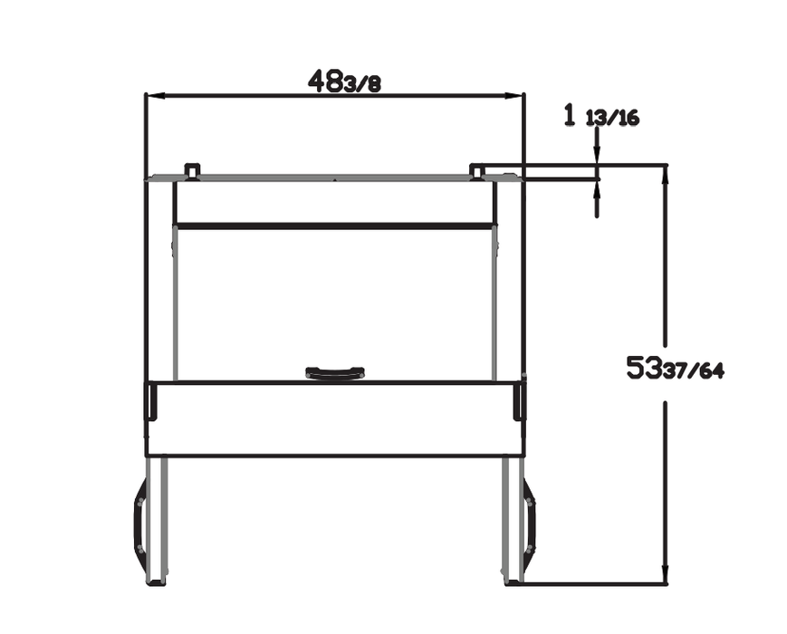 Blue Air BLMT48-HC 2 Doors Mega Top Sandwich Prep Table with Eighteen 1/6" Pans, 48" wide, 13 Cu. Ft., R-290 Refrigerant - Top Restaurant Supplies