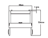 Blue Air BLMT48-HC 2 Doors Mega Top Sandwich Prep Table with Eighteen 1/6" Pans, 48" wide, 13 Cu. Ft., R-290 Refrigerant - Top Restaurant Supplies