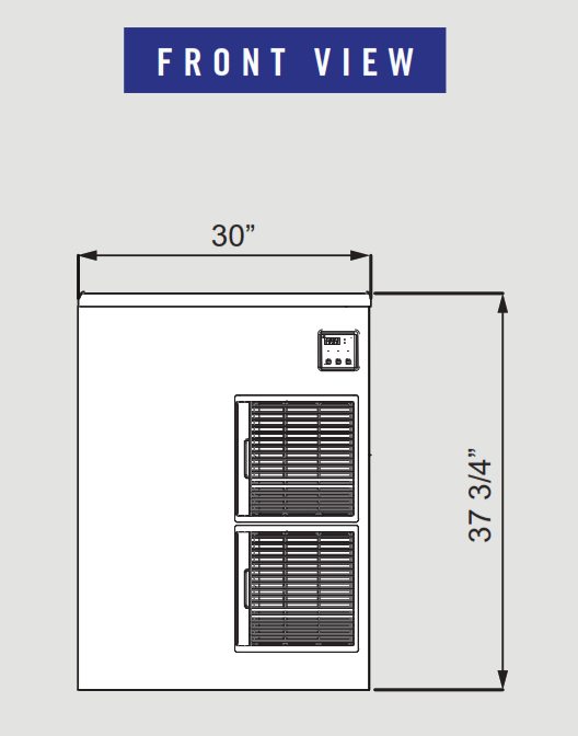 Blue Air BLMI-900A 890 lbs. Production, Modular Ice Machine, 208-230v/60/1 - Top Restaurant Supplies