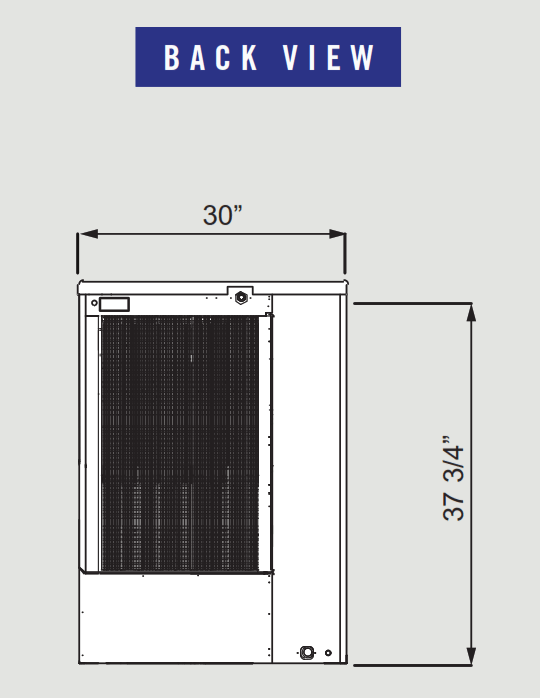 Blue Air BLMI-900A 890 lbs. Production, Modular Ice Machine, 208-230v/60/1 - Top Restaurant Supplies