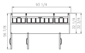 Blue Air BAPP93-HC 3 Doors Pizza Prep Table, 93-3/8" wide, 30.8 Cu. Ft., Twelve 1/3' Pans, R-290 Refrigerant - Top Restaurant Supplies