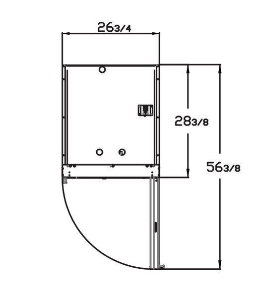 Blue Air BSR23GP-HC 26.75" Wide 1 Glass Door Proofer, Stainless Steel, Bottom Mount, 23 Cu. Ft. - Top Restaurant Supplies