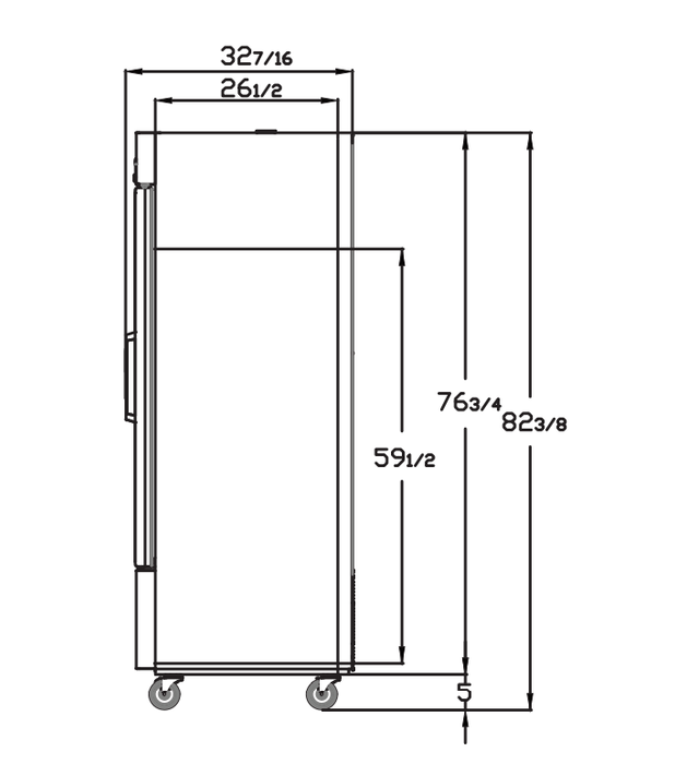 Blue Air BSR23GP-HC 26.75" Wide 1 Glass Door Proofer, Stainless Steel, Bottom Mount, 23 Cu. Ft. - Top Restaurant Supplies