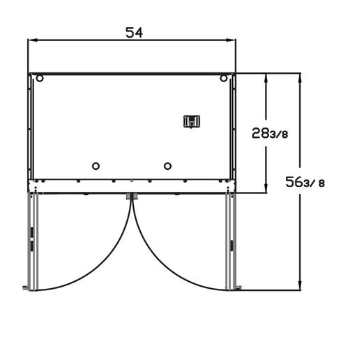 Blue Air BSR49GP-HC 54" Wide 2 Glass Door Proofer, Stainless Steel, Bottom Mount, 49 Cu. Ft. - Top Restaurant Supplies