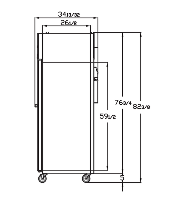 Blue Air BSF23T-HC 1 Door 26.75" Reach-In Freezer, Top Mount, Stainless Steel, 23 Cu. Ft. - Top Restaurant Supplies