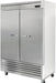 Blue Air BSF49-HC 2 Door 54" Reach-In Freezer, Bottom Mount, Stainless Steel, 49 Cu. Ft. - Top Restaurant Supplies