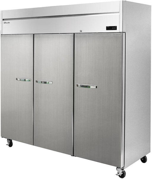 Blue Air BSF72T-HC 3 Door 81" Reach-In Freezer, Top Mount, Stainless Steel, 72 Cu. Ft. - Top Restaurant Supplies