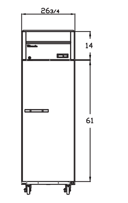 Blue Air BSR49T-HC 2 Door 54" Reach-In Refrigerator, Top Mount, Stainless Steel, 49 Cu. Ft. - Top Restaurant Supplies