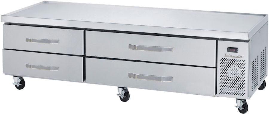 Blue Air BACB86M-HC 4 Drawers Chef Base 86", Marine Edge, R-290 Refrigerant - Top Restaurant Supplies