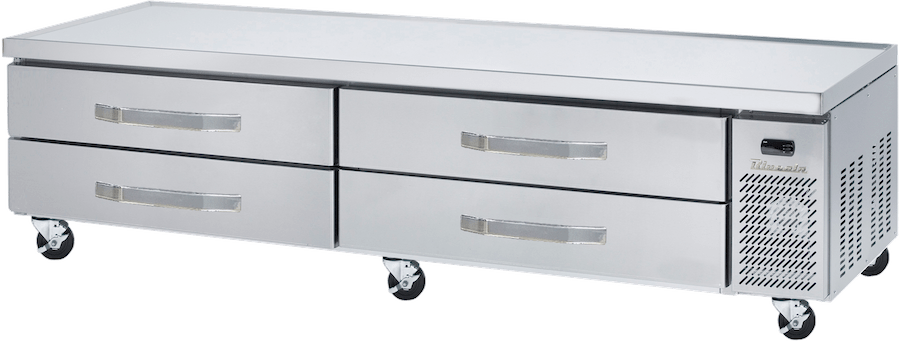 Blue Air BACB96M-HC 4 Drawers Chef Base 96", Marine Edge, R-290 Refrigerant - Top Restaurant Supplies