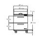 Blue Air BLPT28-D2-HC 2 Drawer Sandwich Prep Table with Six 1/6" & Two 1/9" Pans, 28" wide, 7 Cu. Ft., R-290 Refrigerant - Top Restaurant Supplies