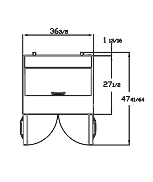 Blue Air BLPT36-HC 2 Doors Sandwich Prep Table with Ten 1/6" Pans, 36" wide, 9.2 Cu. Ft., R-290 Refrigerant - Top Restaurant Supplies