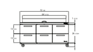 Blue Air BLPT72-D6-HC 6 Drawer All Stainless Prep Table with Eighteen 1/6" Pans, 72" wide, 20 Cu. Ft, R-290 Refrigerant - Top Restaurant Supplies