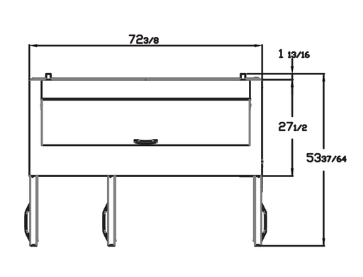 Blue Air BLPT72-HC 3 Doors Sandwich Prep Table with Eighteen 1/6" Pans, 72" wide, 20 Cu. Ft., R-290 Refrigerant - Top Restaurant Supplies