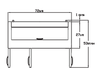 Blue Air BLPT72-HC 3 Doors Sandwich Prep Table with Eighteen 1/6" Pans, 72" wide, 20 Cu. Ft., R-290 Refrigerant - Top Restaurant Supplies