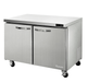 Blue Air BLUF36-HC 2 Doors Stainless Steel Undercounter Freezer, 36" wide, 9.2 Cu. Ft., R-290 Refrigerant - Top Restaurant Supplies