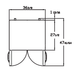 Blue Air BLUF36-HC 2 Doors Stainless Steel Undercounter Freezer, 36" wide, 9.2 Cu. Ft., R-290 Refrigerant - Top Restaurant Supplies