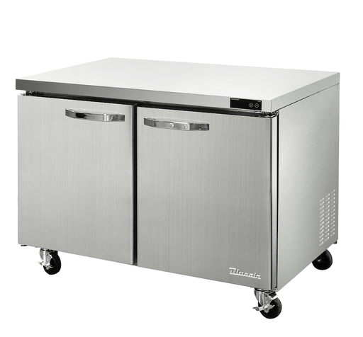 Blue Air BLUF60-HC 2 Doors Stainless Steel Undercounter Freezer, 60" wide, 16.5 Cu. Ft., R-290 Refrigerant - Top Restaurant Supplies