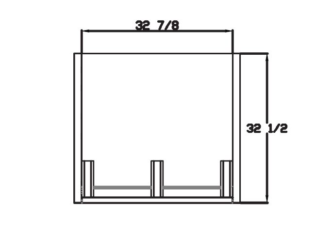 Blue Air BOD-36S 36" Wide, Vertical Open Display Case, Solid Side Panel, 19.6 Cu. Ft. - Top Restaurant Supplies