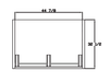 Blue Air BOD-48G 48" Wide, Vertical Open Display Case, Glass Side Panel, 26.7 Cu. Ft. - Top Restaurant Supplies