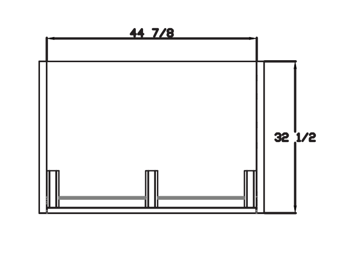 Blue Air BOD-48G 48" Wide, Vertical Open Display Case, Glass Side Panel, 26.7 Cu. Ft. - Top Restaurant Supplies