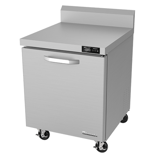 Blue Air BLUF28-WT-HC 1 Door Work Top Freezer, 28" Wide, 7 Cu. Ft., Stainless Steel - Top Restaurant Supplies