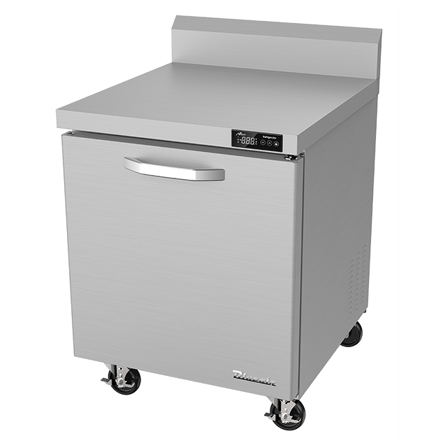 Blue Air BLUF28-WT-HC 1 Door Work Top Freezer, 28" Wide, 7 Cu. Ft., Stainless Steel - Top Restaurant Supplies