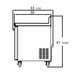 Blue Air BLUF28-WT-HC 1 Door Work Top Freezer, 28" Wide, 7 Cu. Ft., Stainless Steel - Top Restaurant Supplies