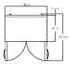 Blue Air BLUF48-WT-HC 2 Doors Work Top Freezer, 48" Wide, 13 Cu. Ft., Stainless Steel - Top Restaurant Supplies