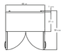 Blue Air BLUF60-WT-HC 2 Doors Work Top Freezer, 60" Wide, 16.5 Cu. Ft., Stainless Steel - Top Restaurant Supplies