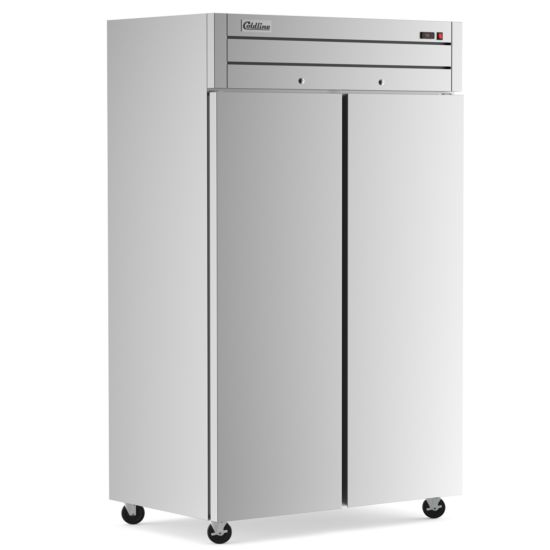 Coldline C-2FF-TM 54" Solid Door Commercial Top Mount Reach-In Freezer - Top Restaurant Supplies