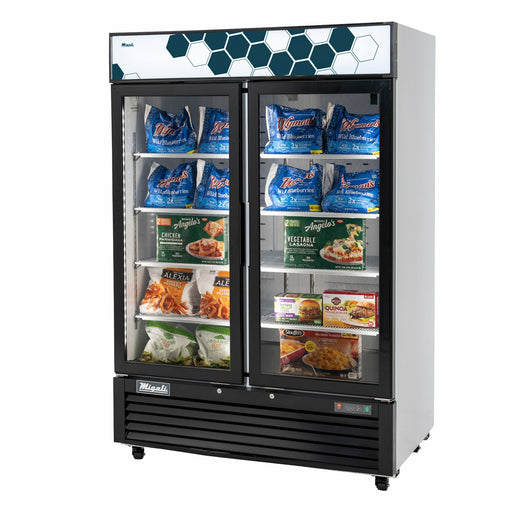 Migali C-49FM-HCe 49 cu/ft Glass Door Merchandiser Freezer - Top Restaurant Supplies